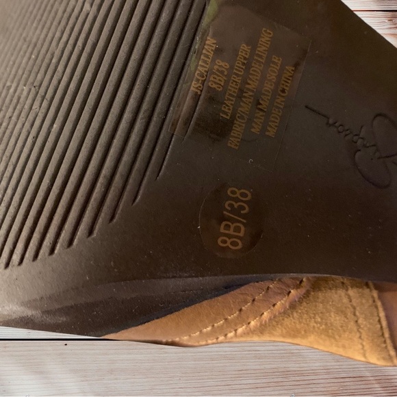 Beautiful Suede & Leather Callian (style name) Jessica Simpson boots! EUC Size 8 - Picture 6 of 7